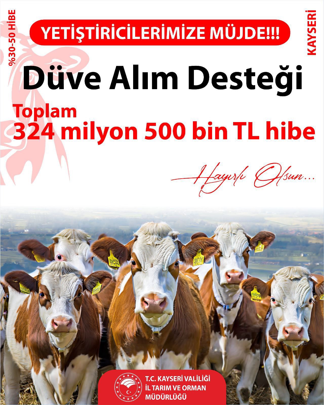 Hayvan yetiştiricilerine müjde